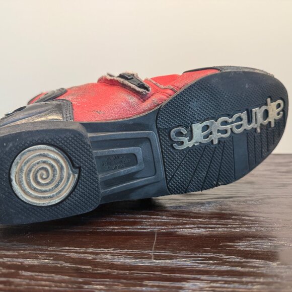 Sidi Stivali Motorcycle Boots Mens 10 Red Zip Made in Italy Alpine Stars main image 5